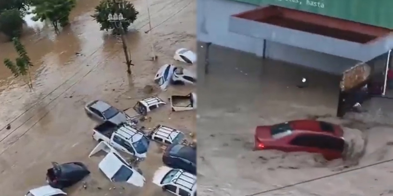 Arabalar yüzmeye başladı! Meksika’da sel felaketi: 27 ölü