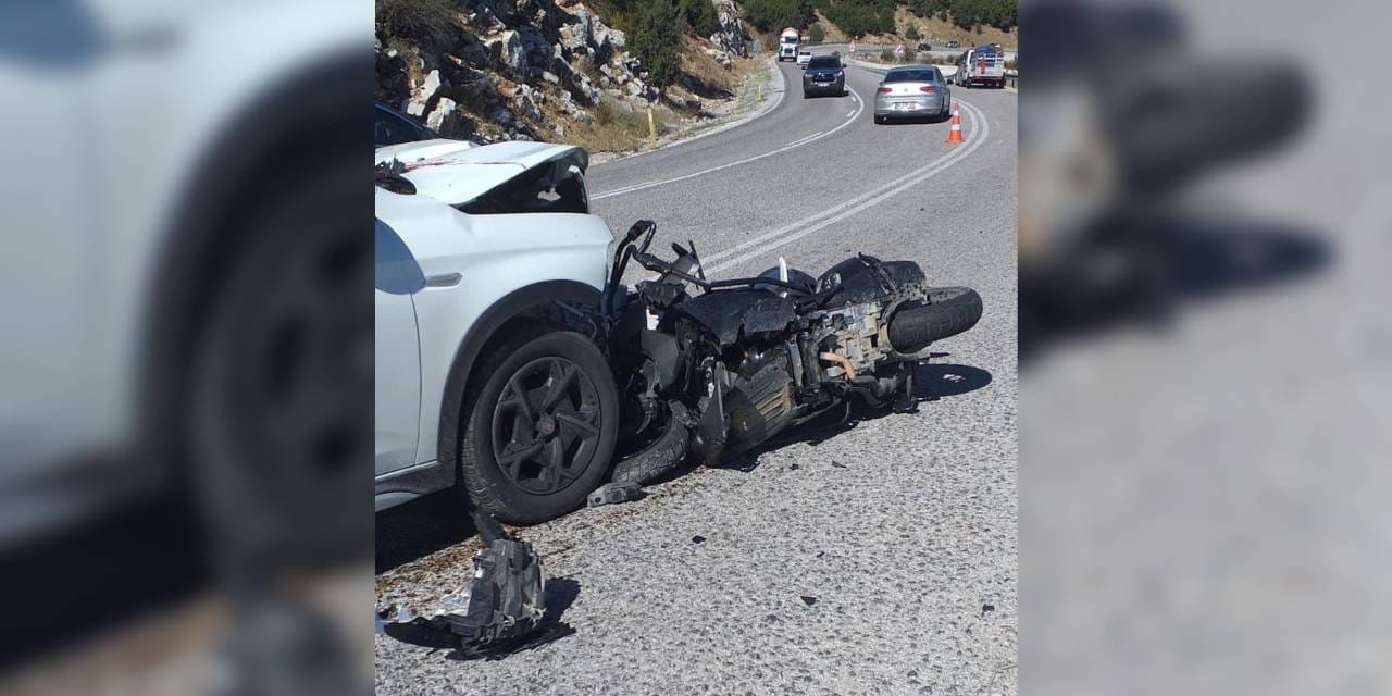 Motosiklet sürücüsü feci kazada hayatını kaybetti