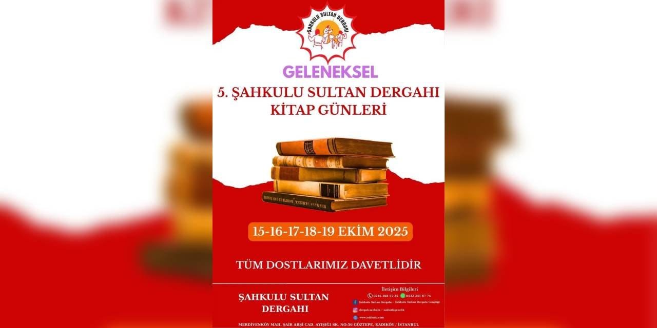 Şahkulu Sultan Dergâhı’nda 5. Kitap Günleri başlıyor