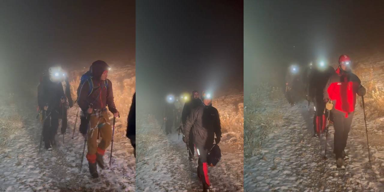 Niğde'de kar yağışı: Mahsur kalan dağcılar kurtarıldı
