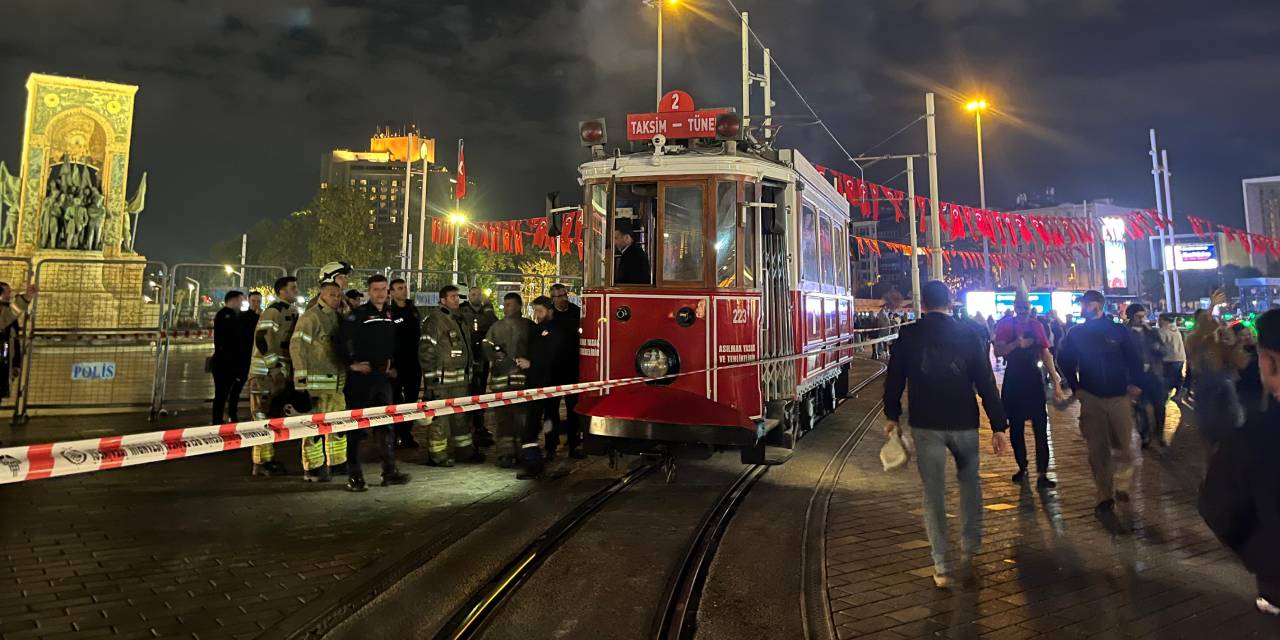 İstanbul'da nostaljik tramvayda yangın!