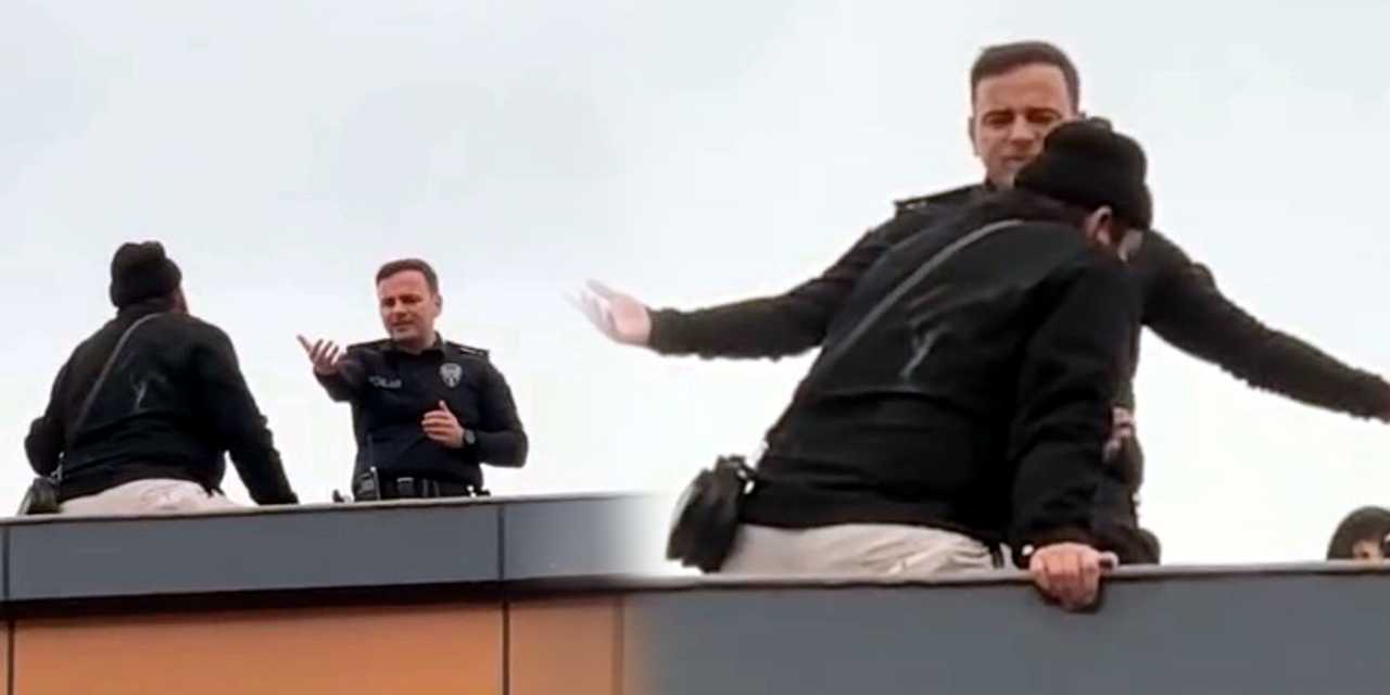 İntihar teşebbüsünde bulunan kişiyi başkomiser ikna etti!