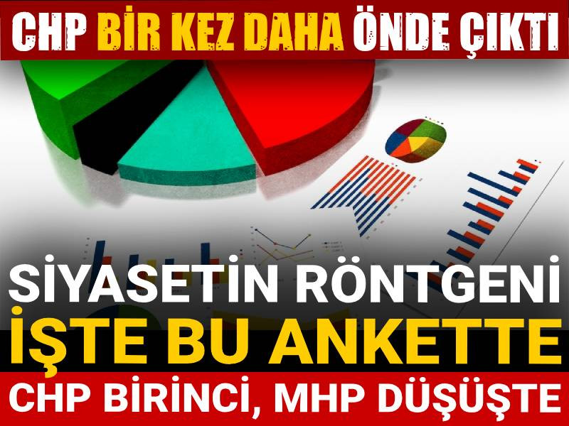 Siyasetin röntgeni işte bu ankette: CHP birinci, MHP düşüşte