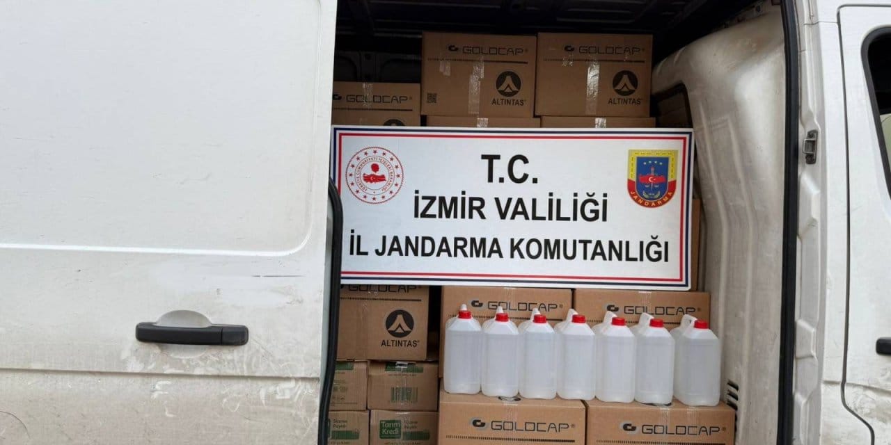 İzmir’de 1 ton etil alkol ele geçirildi