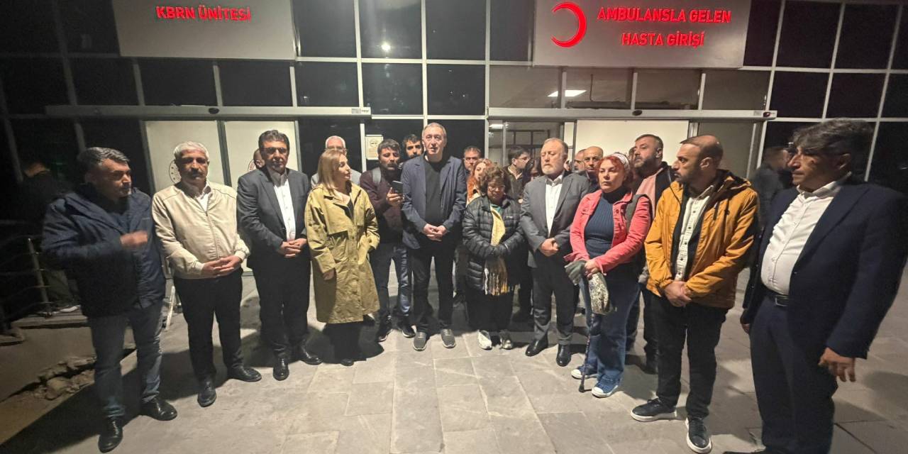 DEM Parti'den gazeteci Hüseyin Akyol'a ziyaret