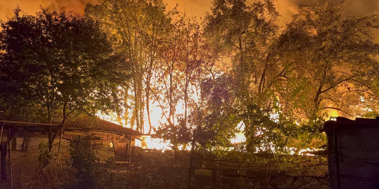 Çankırı'da korkutan gece: 3 ev ve 4 samanlık kül oldu