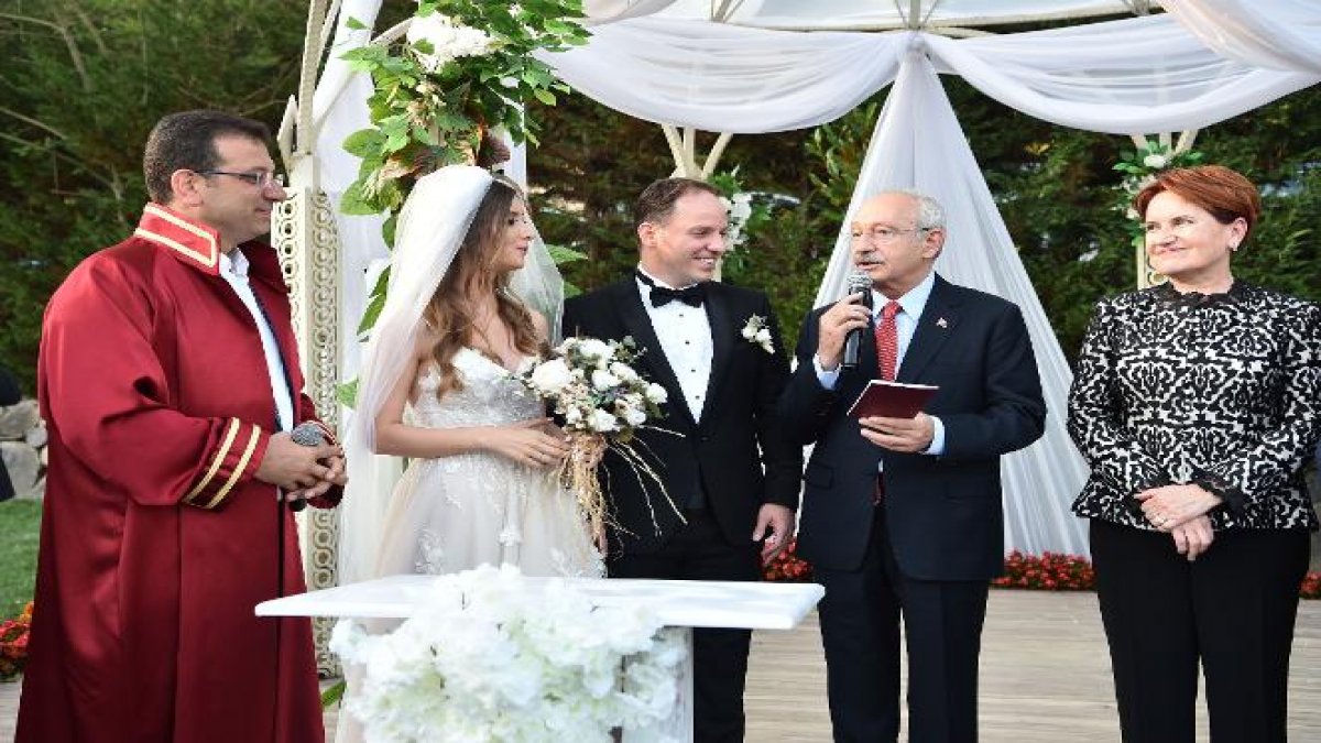 İmamoğlu nikahı kıydı, Kılıçdaroğlu şahit oldu! İşte Millet İttifakını buluşturan düğün