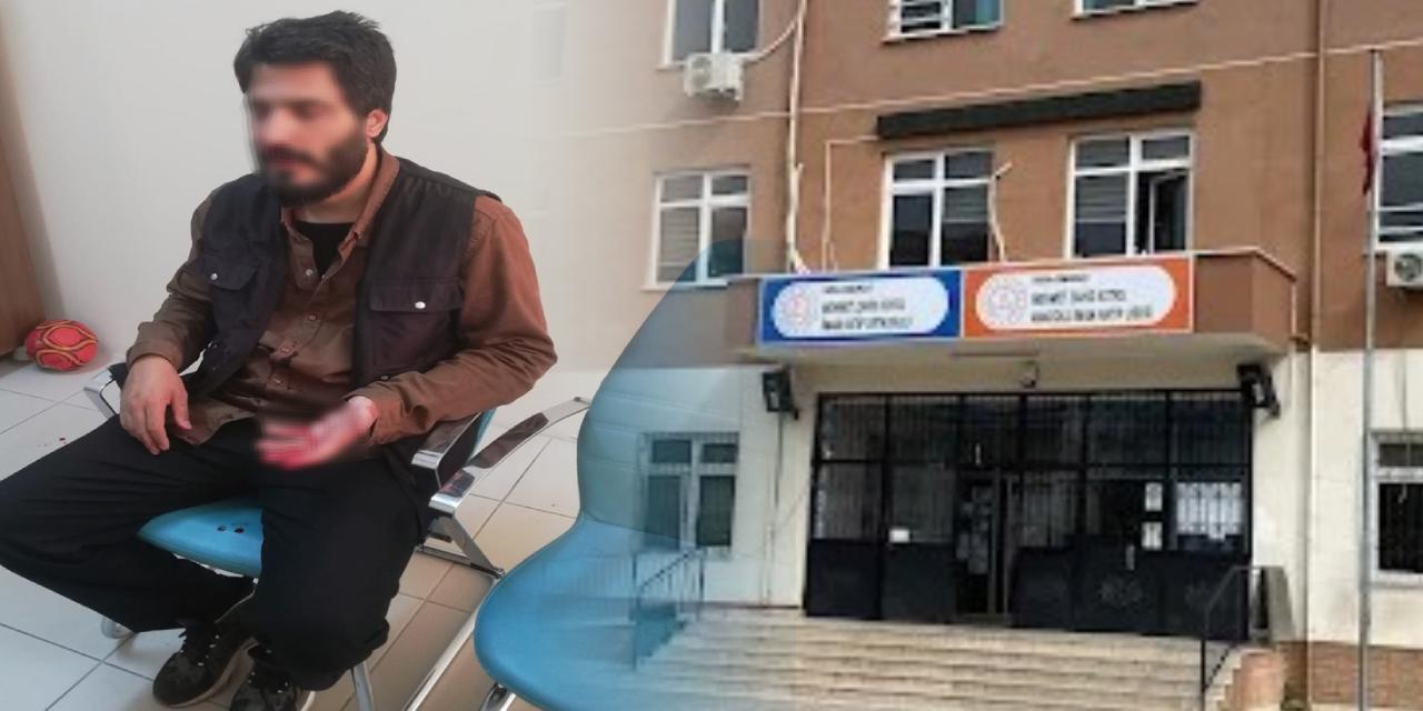 Öğrencilerin harçlıklarına göz koydular! Okul bahçesine giren 2 kişi öğretmenin burnunu kırdı