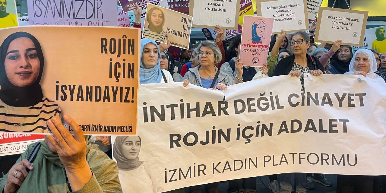 İzmir'de kadınlar Rojin için yürüdü