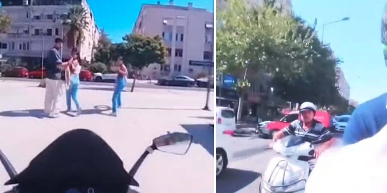 Motosikletiyle yanaşıp korkutan sözler söyledi: Şüpheli gözaltında