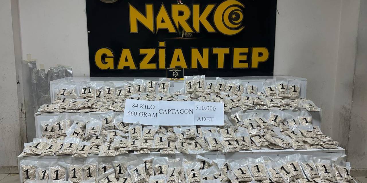 Gaziantep'te uyuşturucu operasyonu: Yüz binlerce hap ele geçirildi