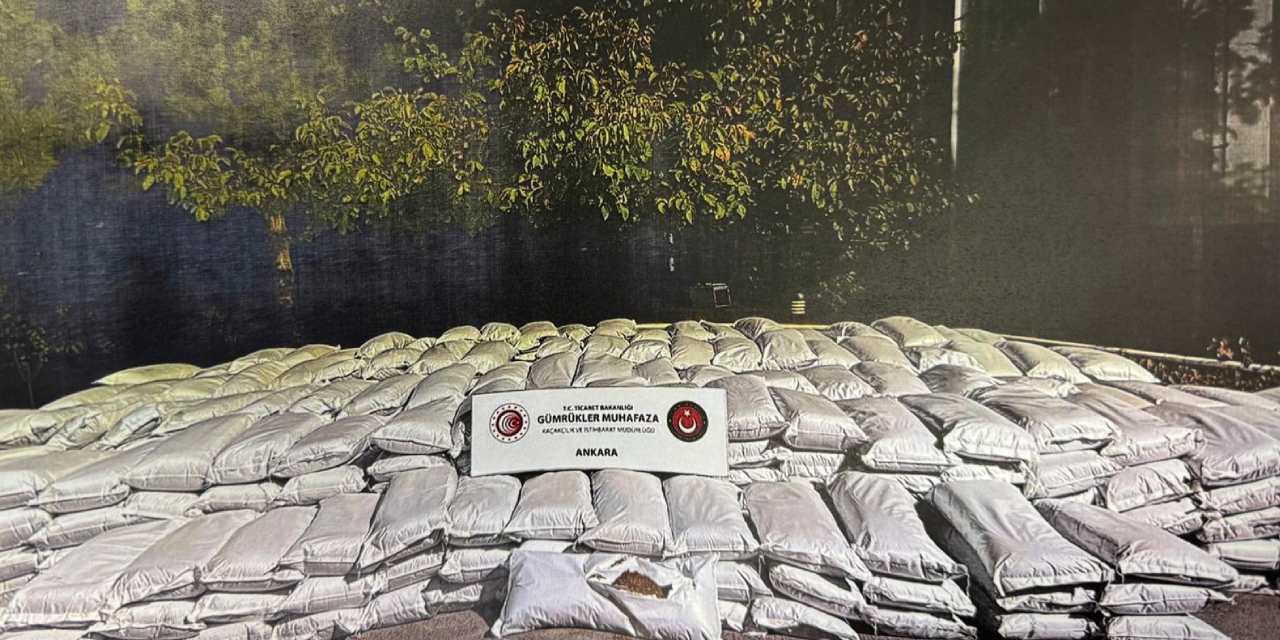 Ankara'da kaçakçılık operasyonu: Tonlarcası ele geçirildi