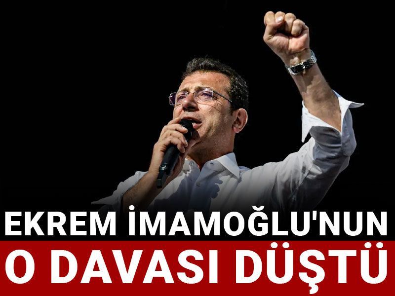 Son Dakika | Ekrem İmamoğlu'nun o davası düştü