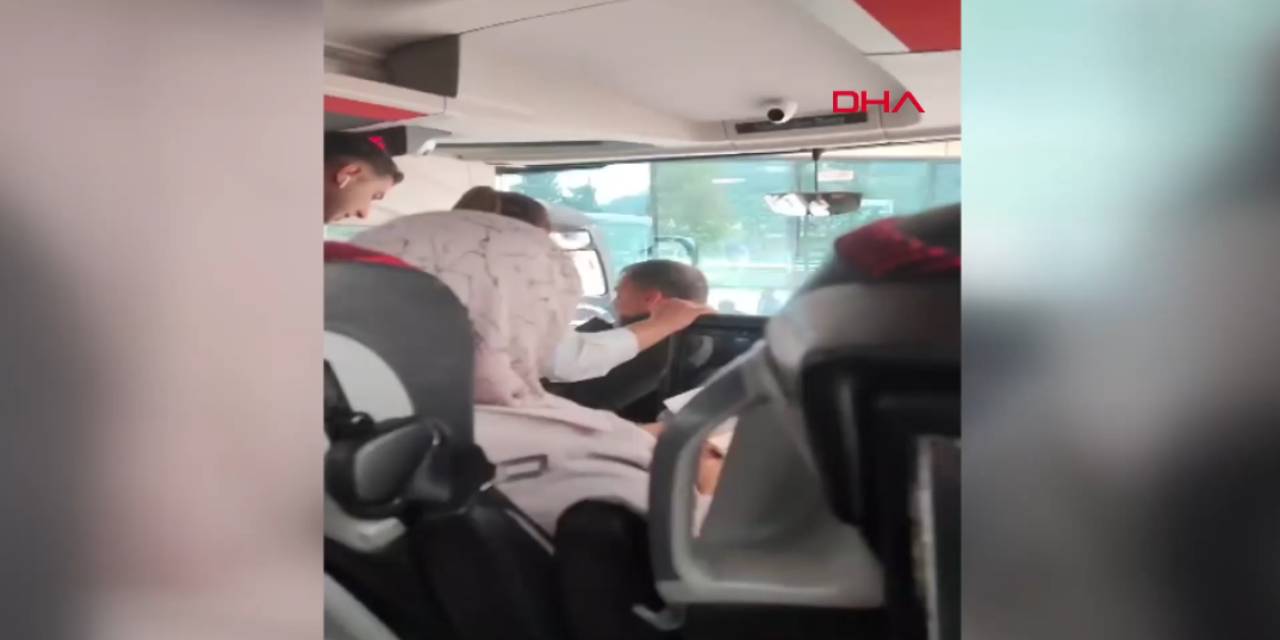 Otobüs şoförüne 'Kızıma neden bağırdın' yumruğu