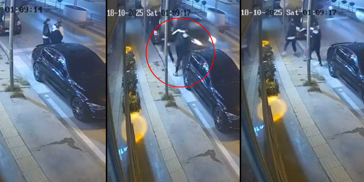 Park halindeki araca çarptı: 3 yaya son anda kurtuldu