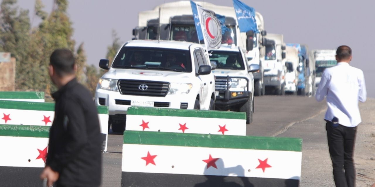 Suriye Arap Kızılayı, Süveyda kentine insani yardım ulaştırdı