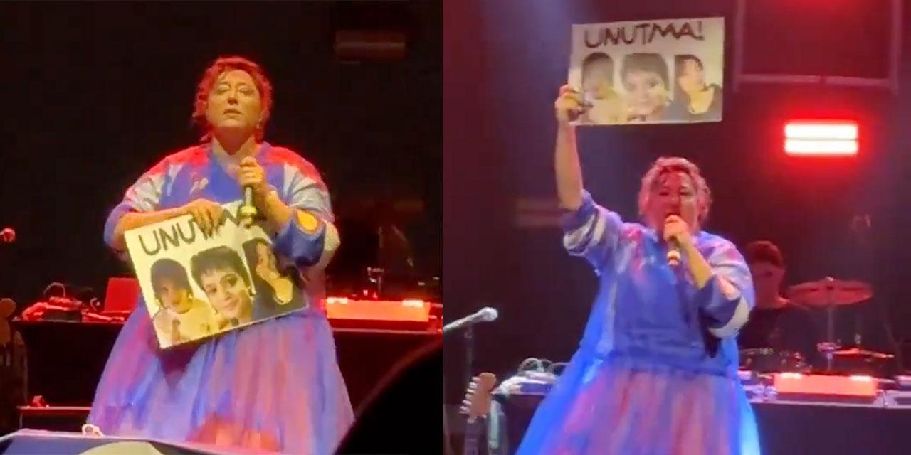 Kalben'in taşıdığı pankart geceye damgasını vurdu! Ayşenur Halil - İkbal Uzuner ve Minguzzi...