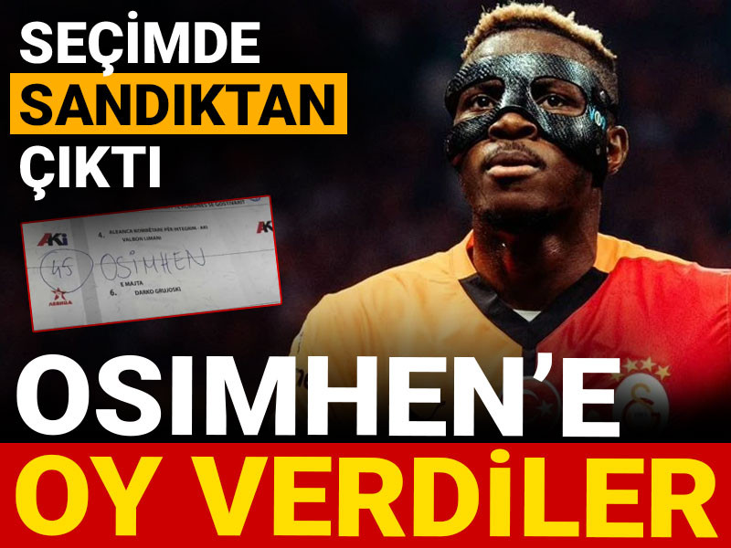 Yerel seçimde Osimhen'e oy verdiler