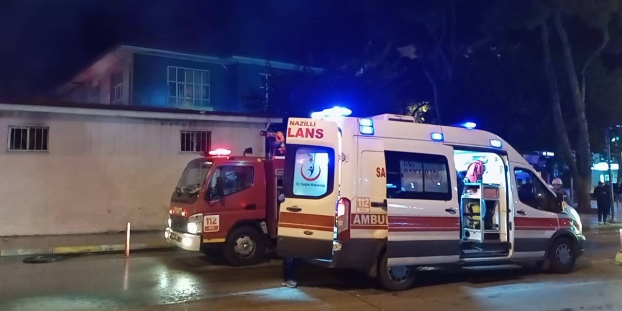 Aydın'da okul kantininde yangın!