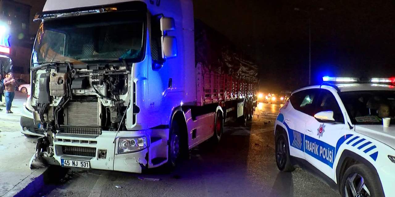 Öksürük krizine giren tır şoförü bir ilçeye felaketi yaşattı