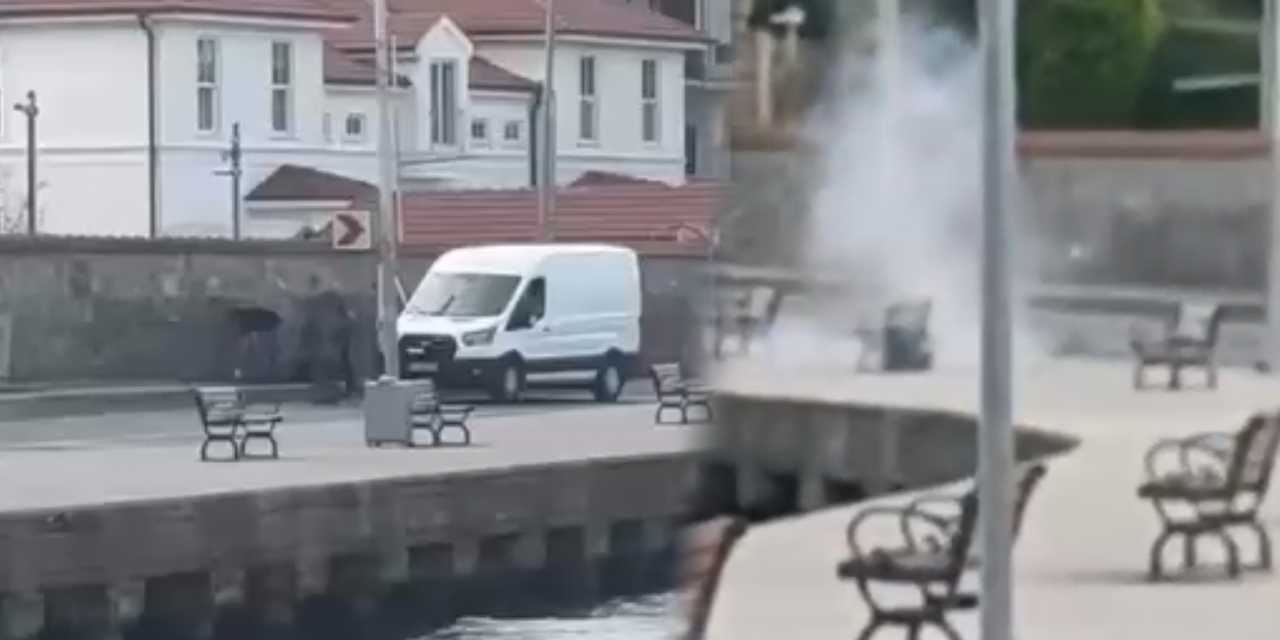 Konsolosluk önündeki valiz ekipleri alarma geçirdi!