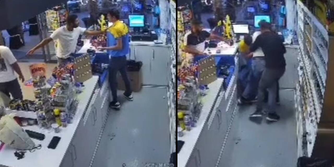 Akaryakıt istasyonu çalışanını darbeden 2 kişi tutuklandı: O anlar kamerada