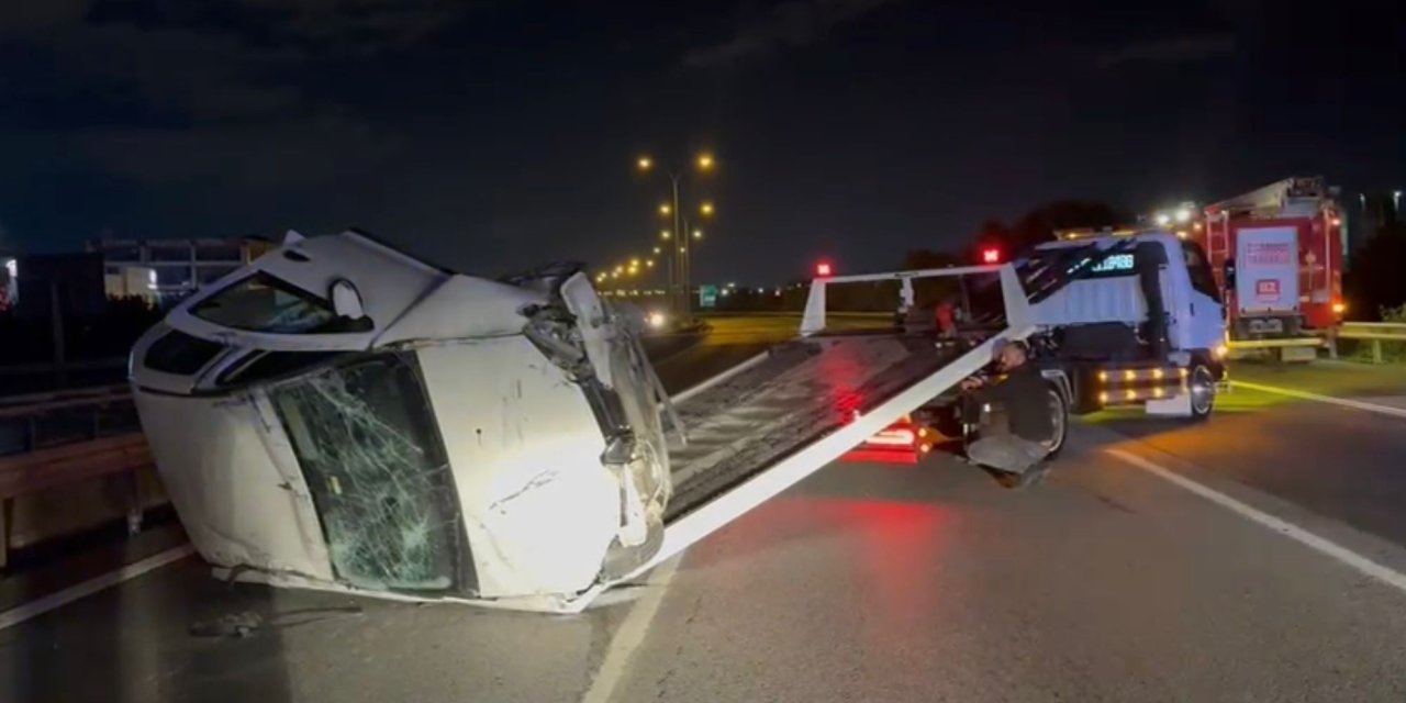 TEM’de araçlar çarpıştı: 4 yaralı