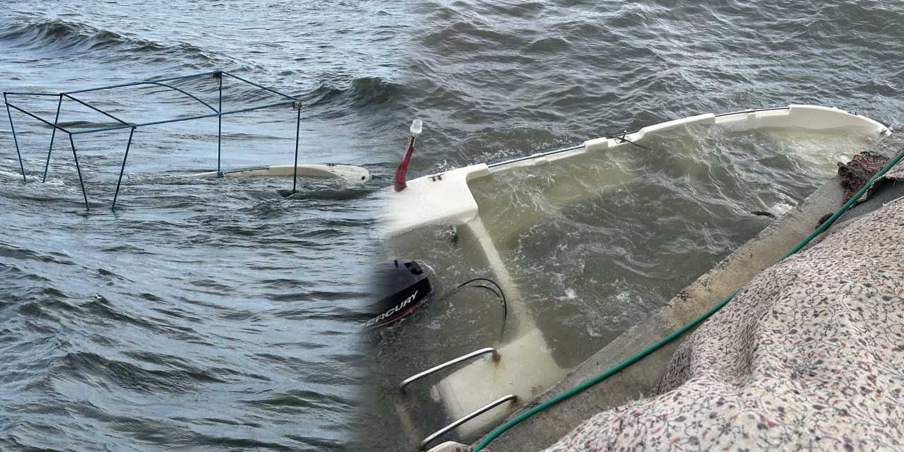 Balıkesir’de balıkçı tekneleri lodosa teslim oldu!