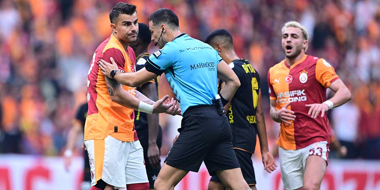Galatasaray maçında kırmızı kart: Kabusu yaşadılar
