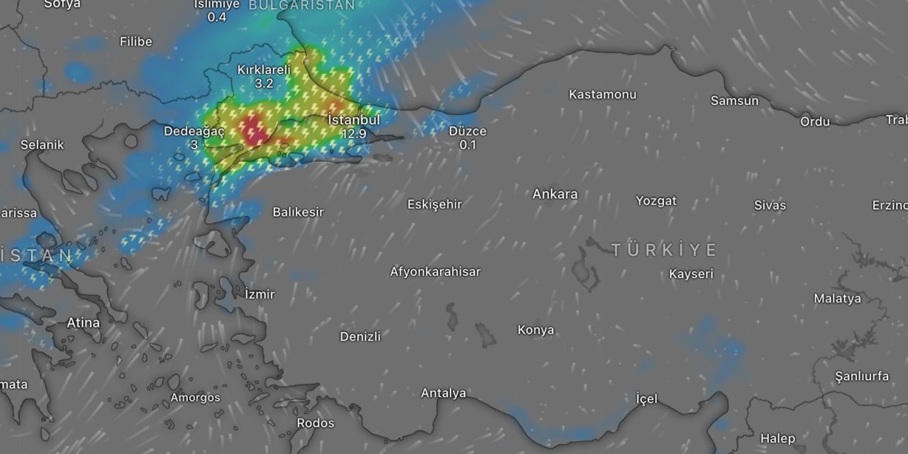 İstanbul ve Trakya alarmda: Meteoroloji’den kuvvetli yağış, fırtına ve dolu uyarısı