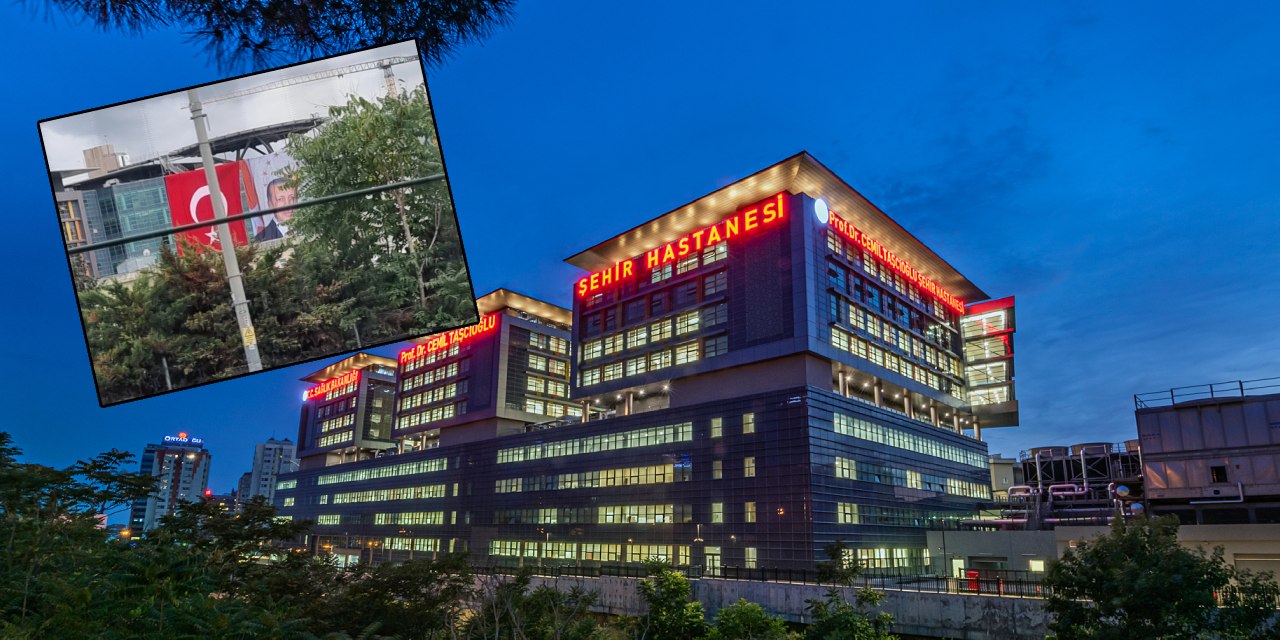 Şehir hastanesinde skandal görüntü! Cumhuriyetin kurucusuna yer verilmedi