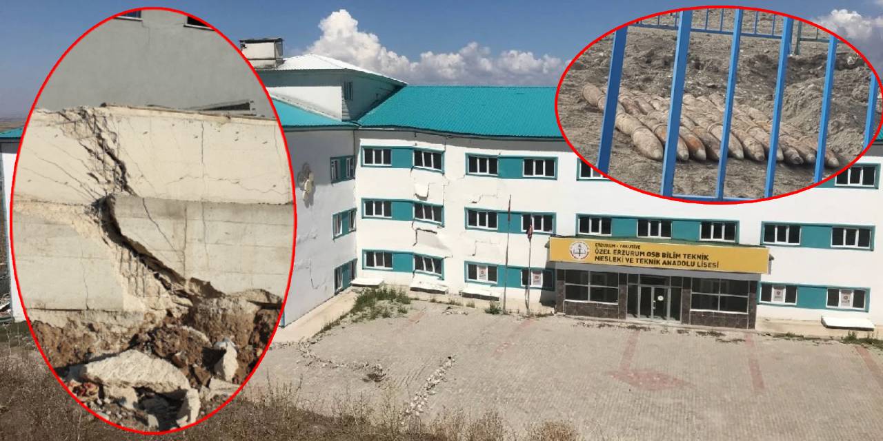 Yüzlercesi toprağa gömülü halde bulundu! İmha sırasında bölgedeki fabrika ve teknik lisede hasar oluştu