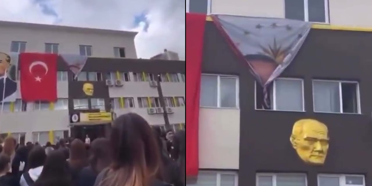 Okulda Erdoğan posterine alkışlı protesto