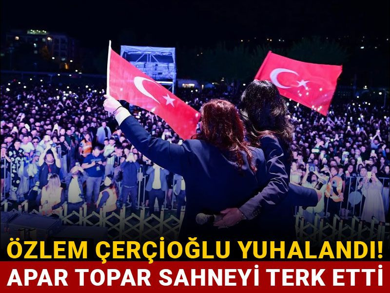 Özlem Çerçioğlu yuhalandı! Apar topar sahneyi terk etti