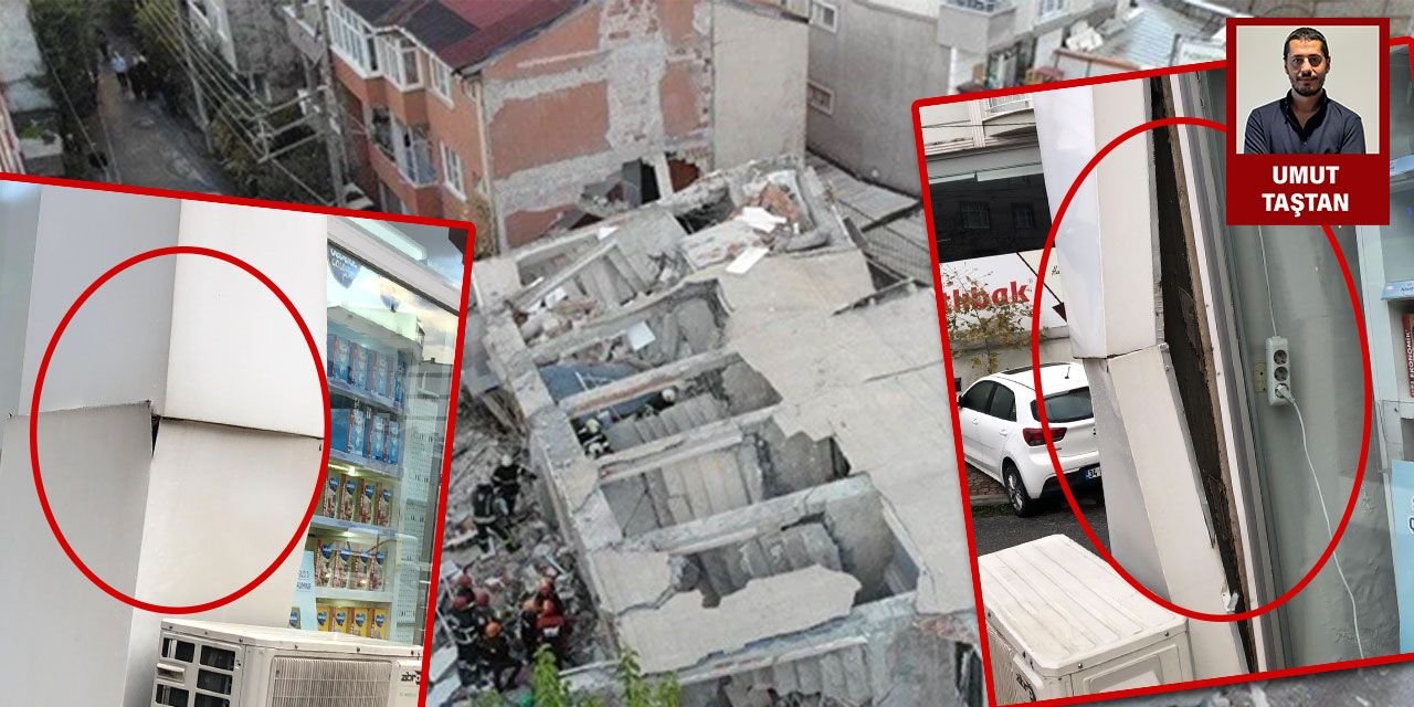 Gebze'de çöken bina dün kaymaya başlamış!  Belediye 'sorun yok' dedi sabah çöktü...