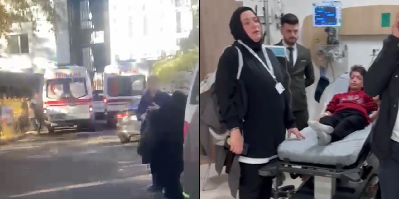 Okul çıkışı izdiham! 21 öğrenci hastanelik oldu