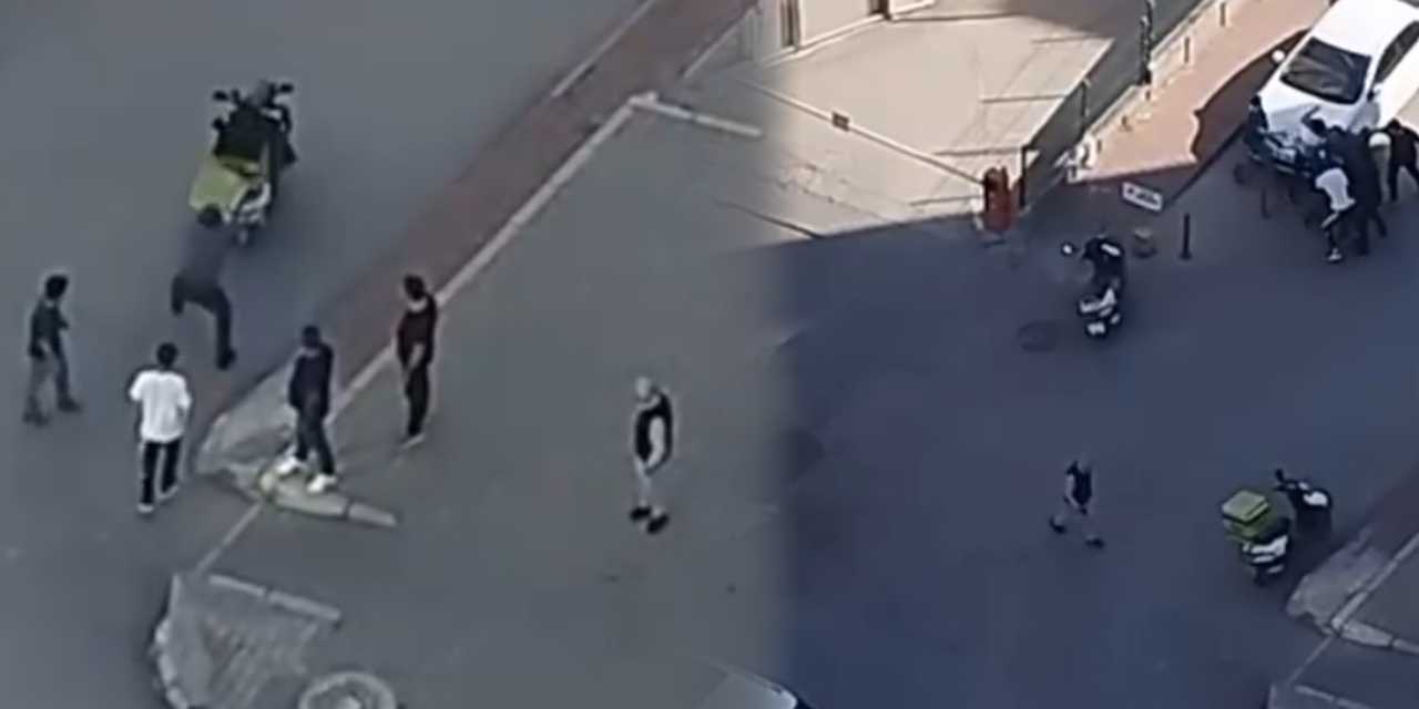 Adana’da korkunç olay! Bir grup saldırgan kuryeyi sokak ortasında darbetti