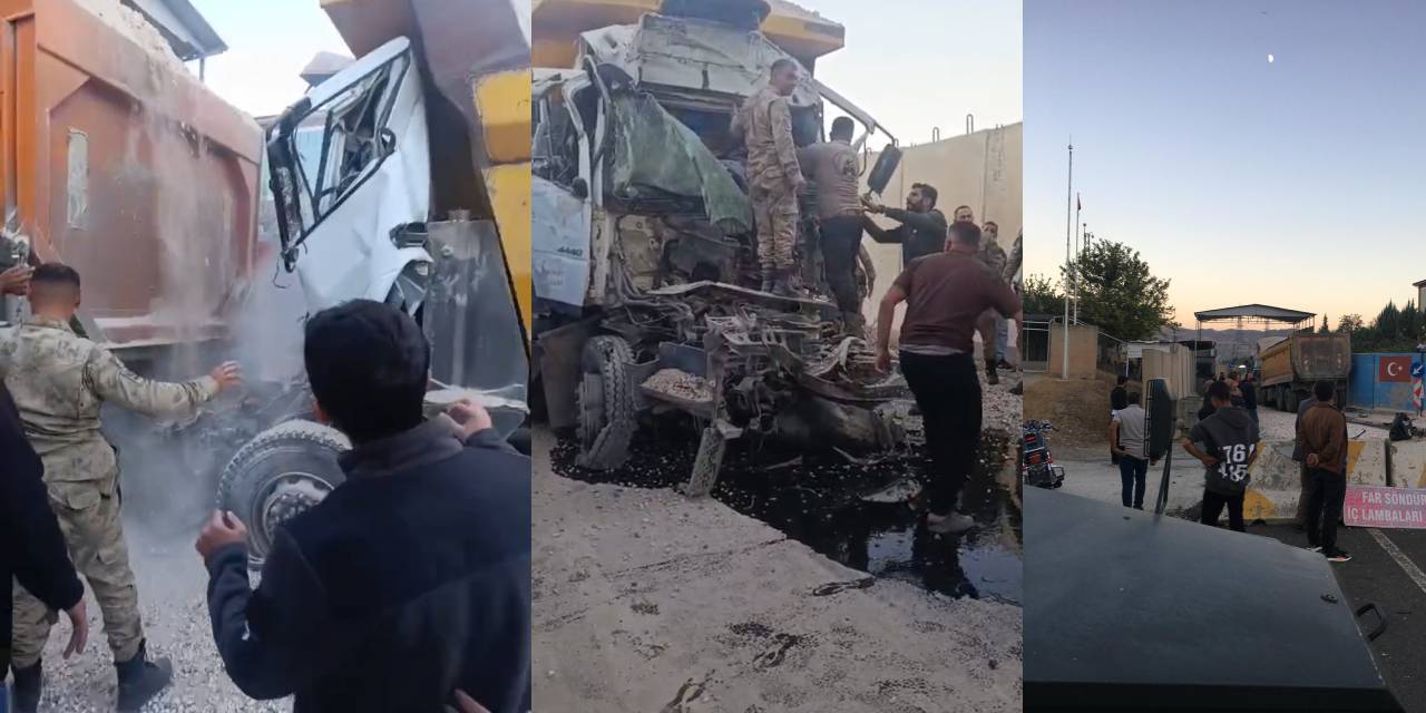 Mardin'de korkunç kaza: TIR'a arkadan çarpan kamyonun şoförü öldü