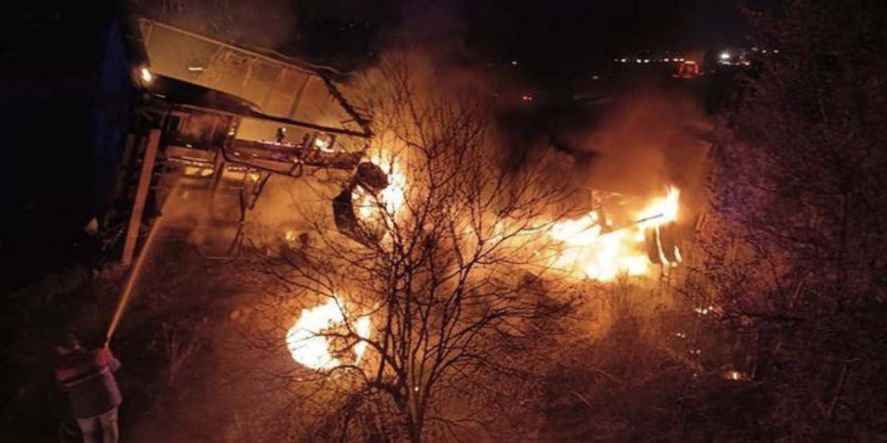 Bir anda cayır cayır yandı: İçinde ne olduğu sonradan ortaya çıktı