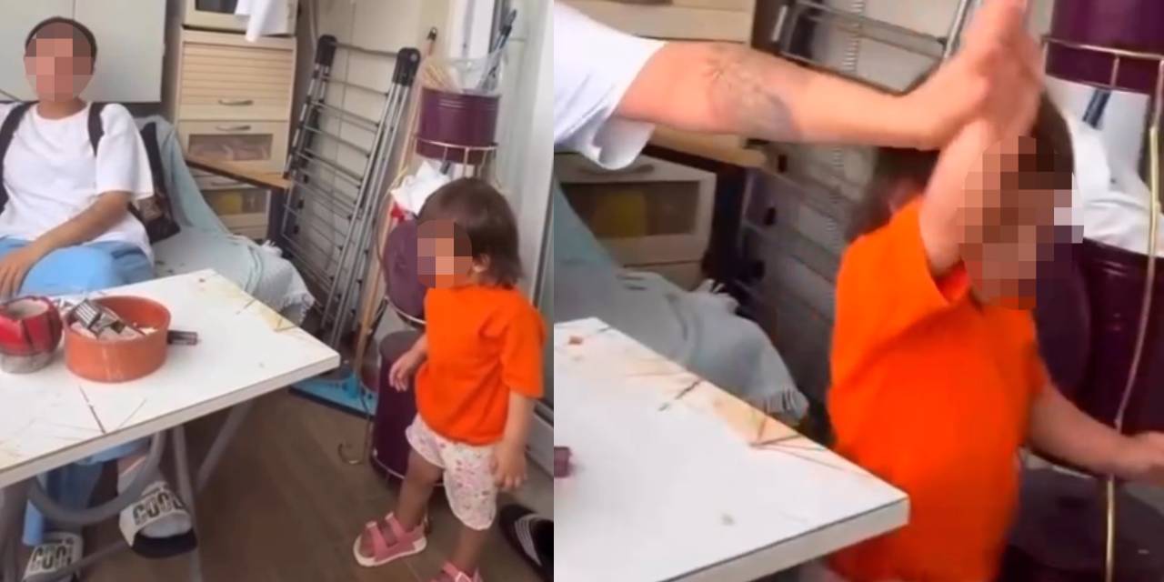 Küçük kızına acımadı: Annenin skandal görüntülerine inceleme başlatıldı