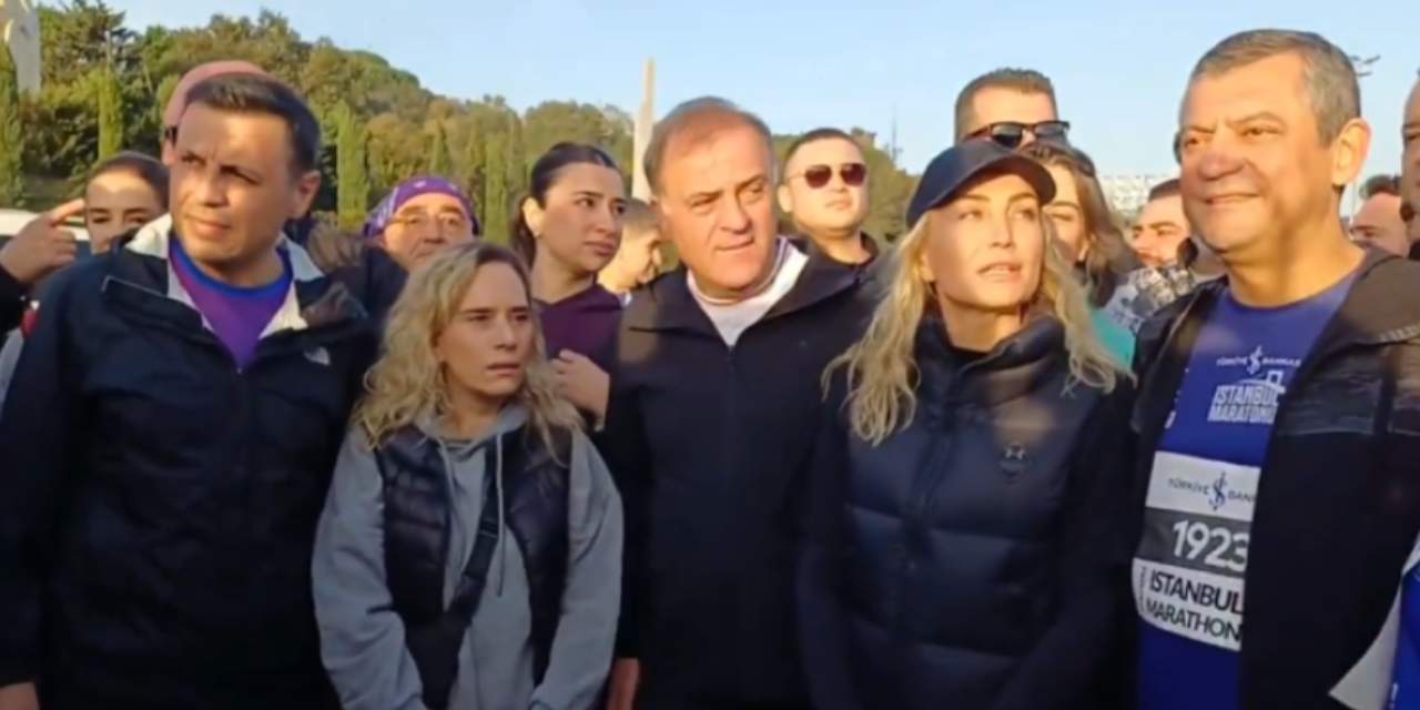 İstanbul Maratonu başladı: Özgür Özel'de koşuyor!