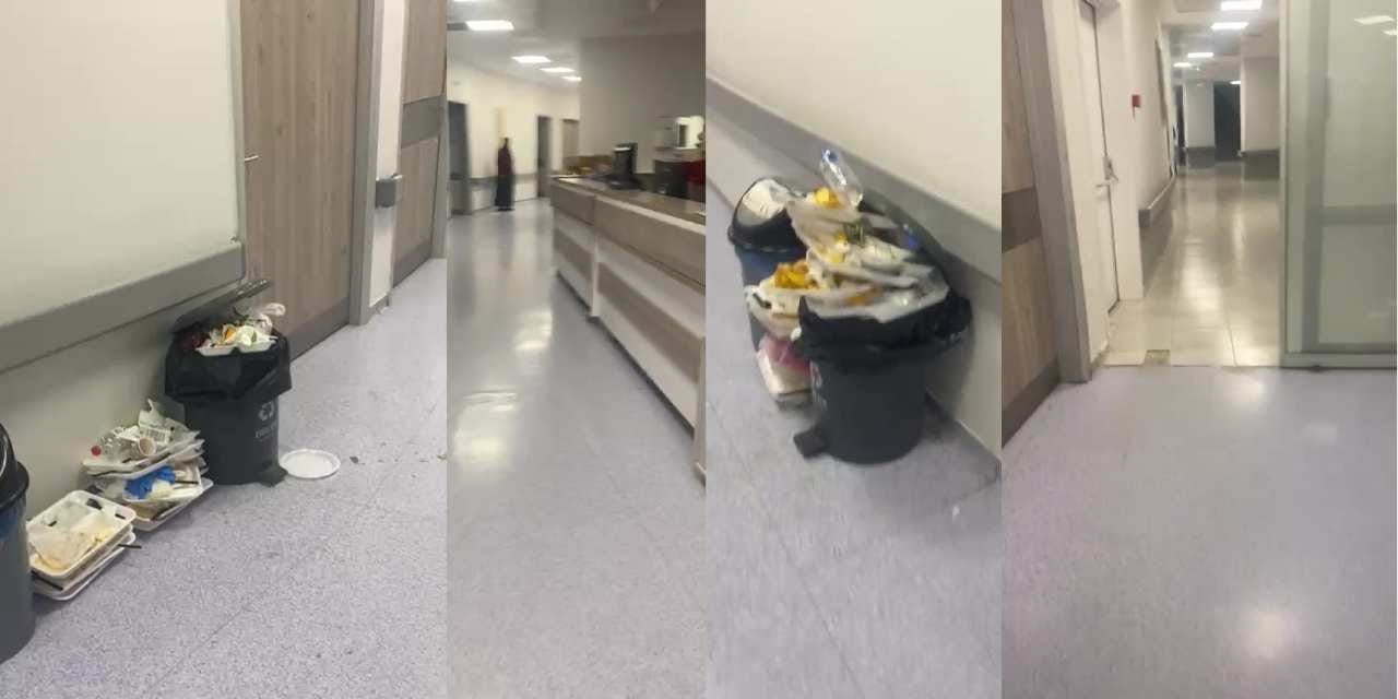 Elbistan Devlet Hastanesi’nde çöp yığınları ve sessizlik: “Hastane terk edilmiş gibi”