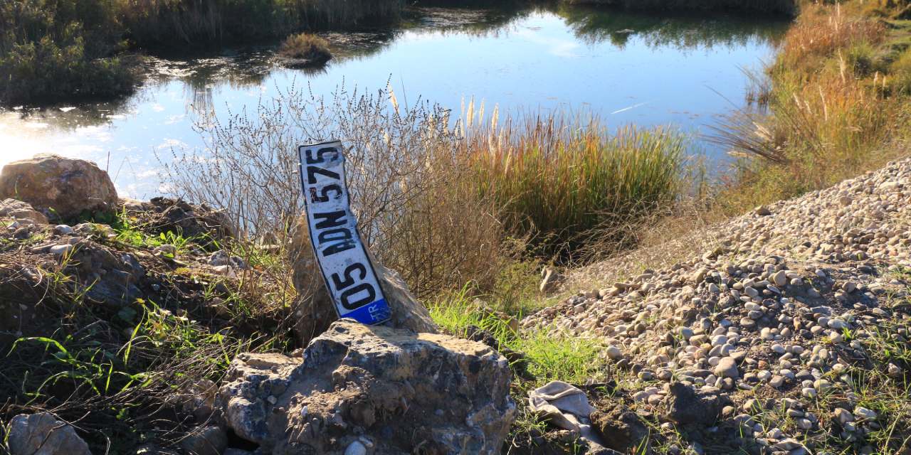 Tokat'ta ehliyetsiz sürücü gölete düştü