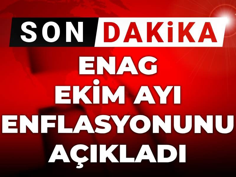 ENAG ekim ayı enflasyonunu açıkladı