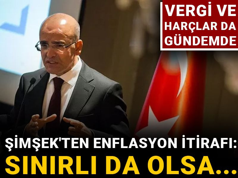 Şimşek'ten enflasyon itirafı: Sınırlı da olsa...