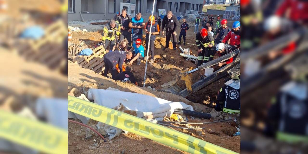 Kocaeli'de inşaat kazısı sırasında göçük