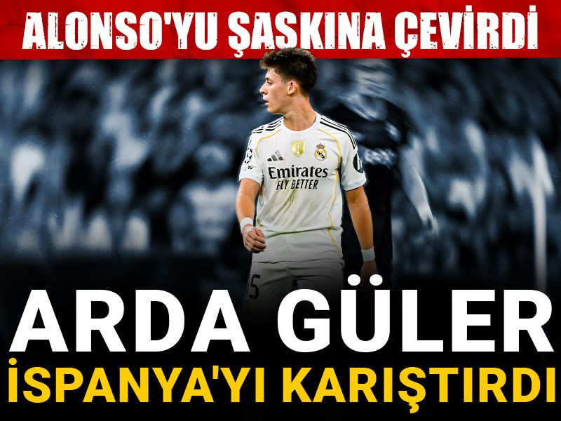 Arda Güler İspanya'yı karıştırdı: Alonso'yu şaşkına çevirdi