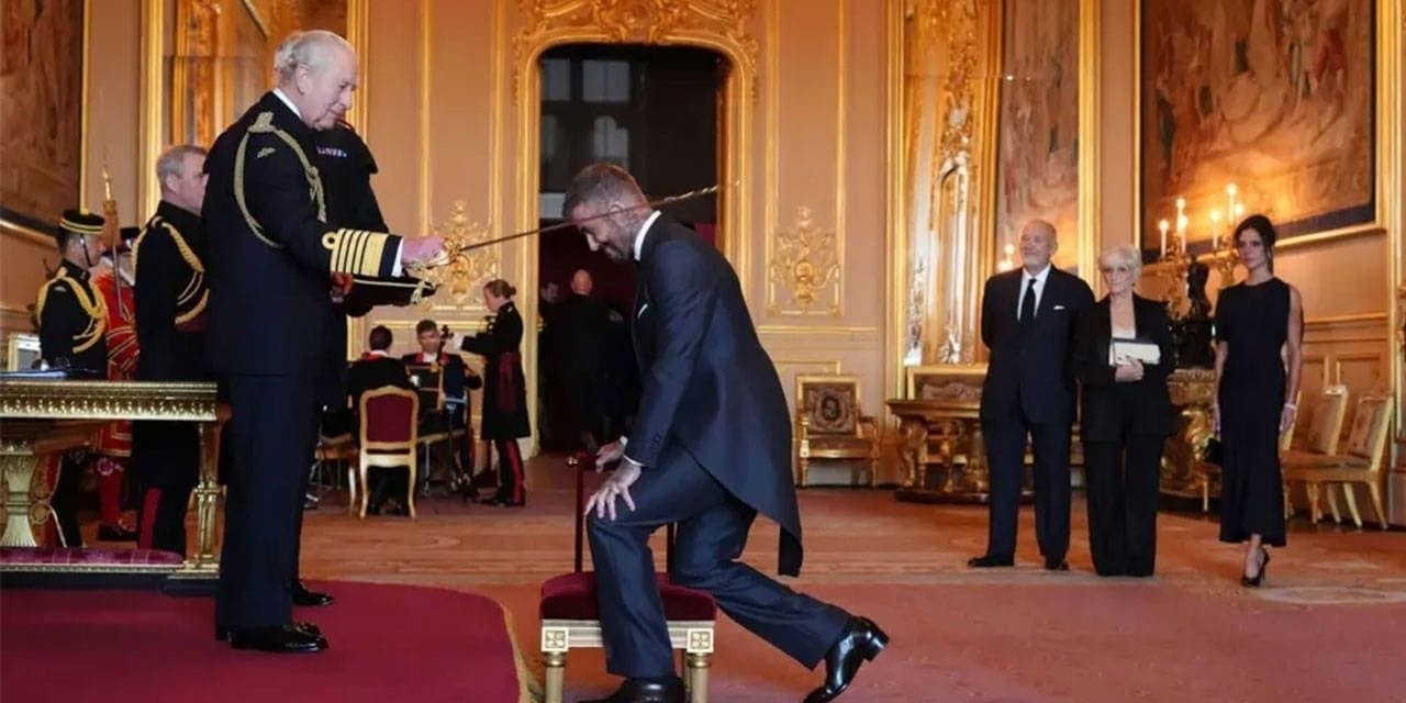 David Beckham şövalye oldu