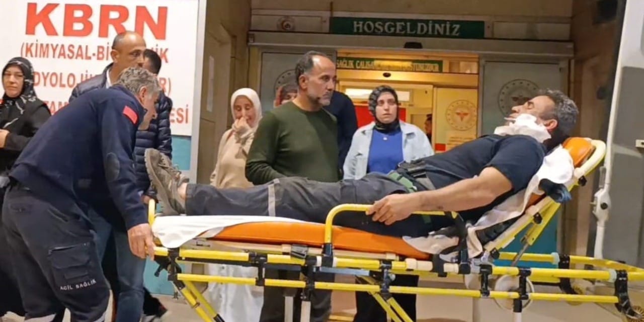 Römorktan kömür indiriken demir parçası yüzüne saplandı!