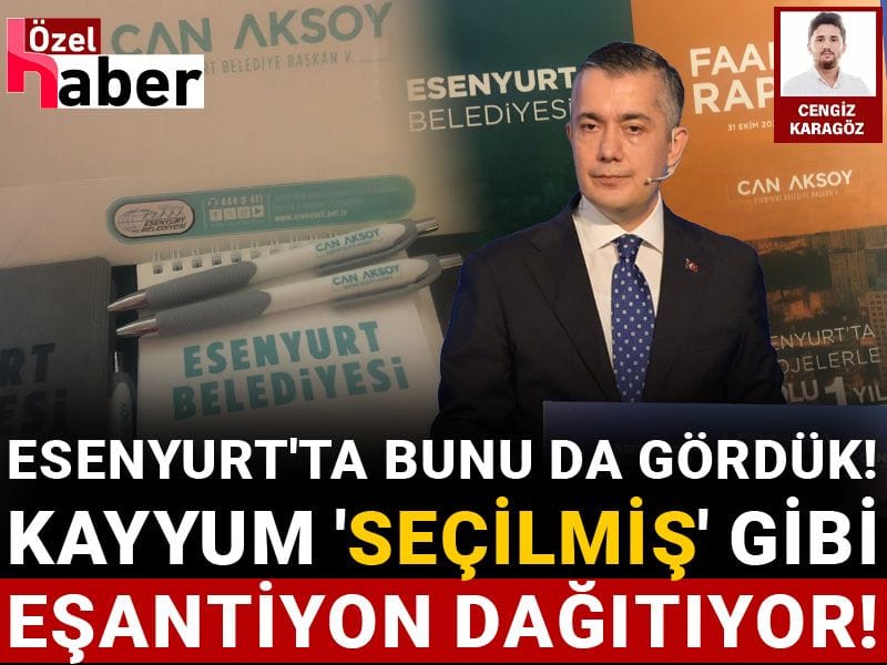 Esenyurt'ta bunu da gördük! Kayyum 'seçilmiş başkan' gibi eşantiyon dağıtıyor!